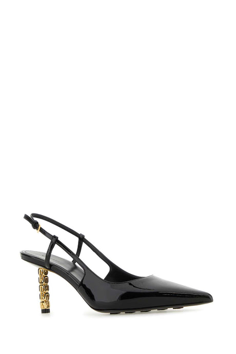 GIVENCHY G-Cube Black Leather Pumps with 7 cm Heel