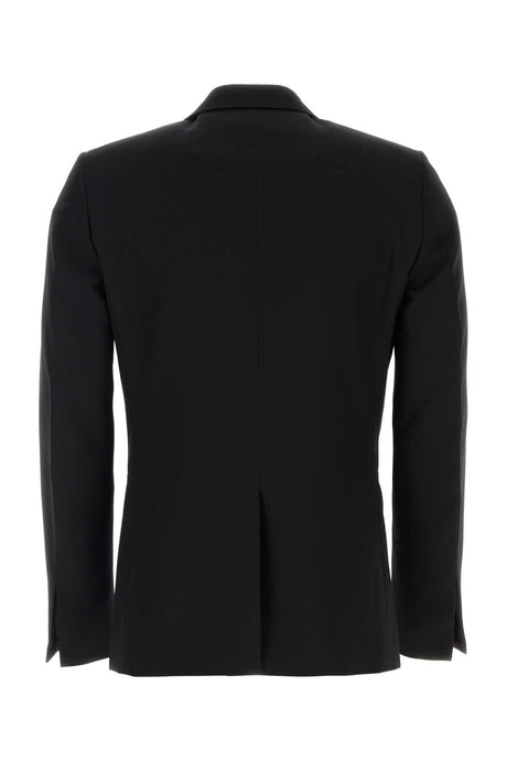 GIVENCHY Classic Black Wool Blazer for Men