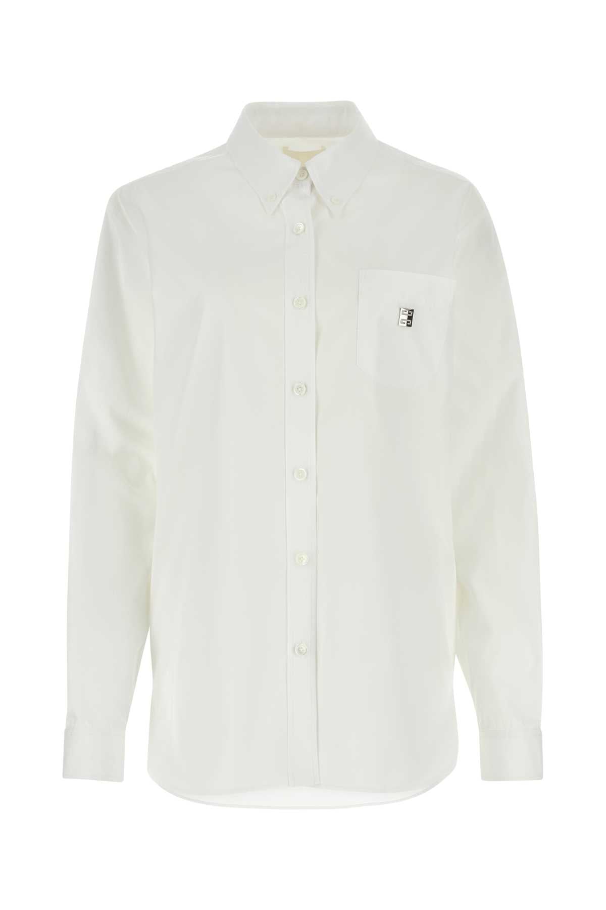 GIVENCHY Classic Women's White Poplin Shirt