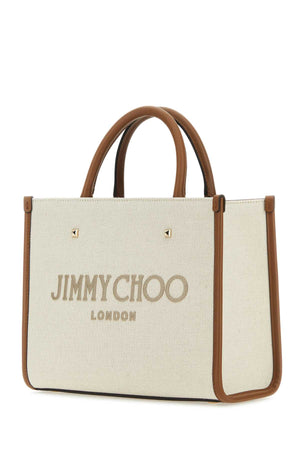 JIMMY CHOO Avenue Canvas Shopping Handbag – 27.5 cm x 22 cm