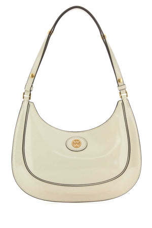 TORY BURCH Ivory Leather Mini Shoulder Handbag