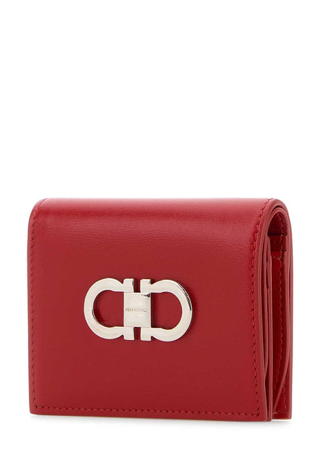 SALVATORE FERRAGAMO Mini Red Leather Wallet