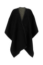 SALVATORE FERRAGAMO Reversible Black Wool Cape for Women