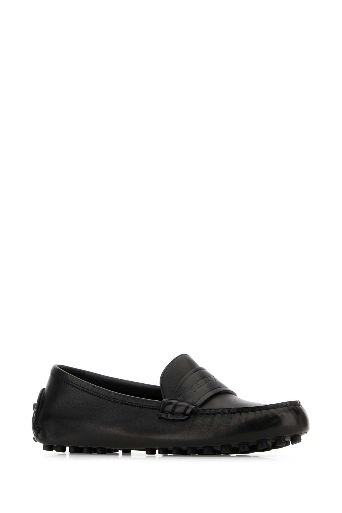 SALVATORE FERRAGAMO Elegant Black Leather Iside Loafers for Women