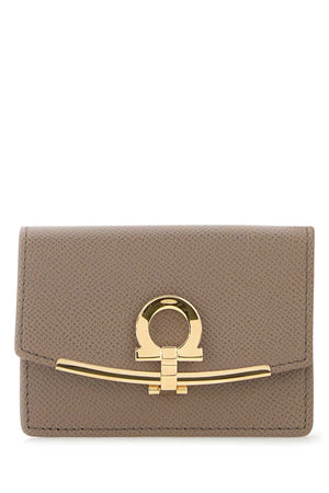 SALVATORE FERRAGAMO Mini Leather Wallet - Elegant Tan