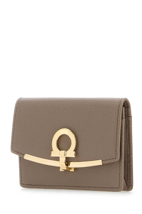 SALVATORE FERRAGAMO Mini Leather Wallet - Elegant Tan