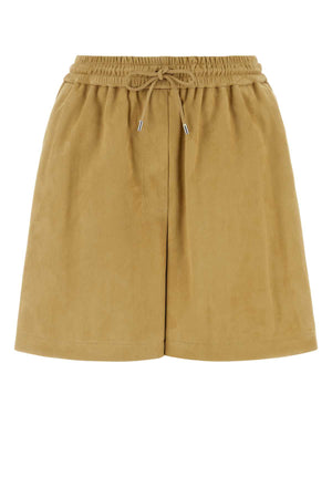 LOEWE Chic Beige Suede Mini Shorts for Women