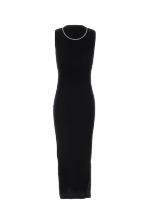 LOEWE Minimalist Black Stretch Cotton Dress for Women