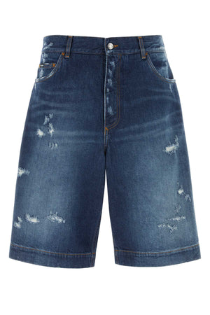 DOLCE & GABBANA Classic Denim Bermuda Shorts for Men