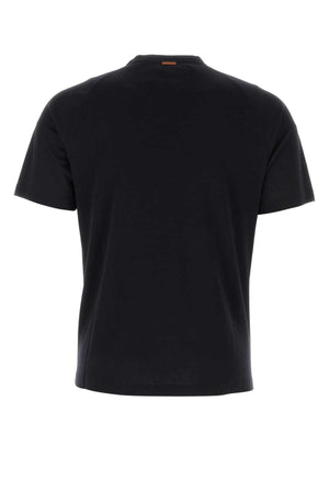 ZEGNA Men's Wool T-Shirt - Midnight Blue