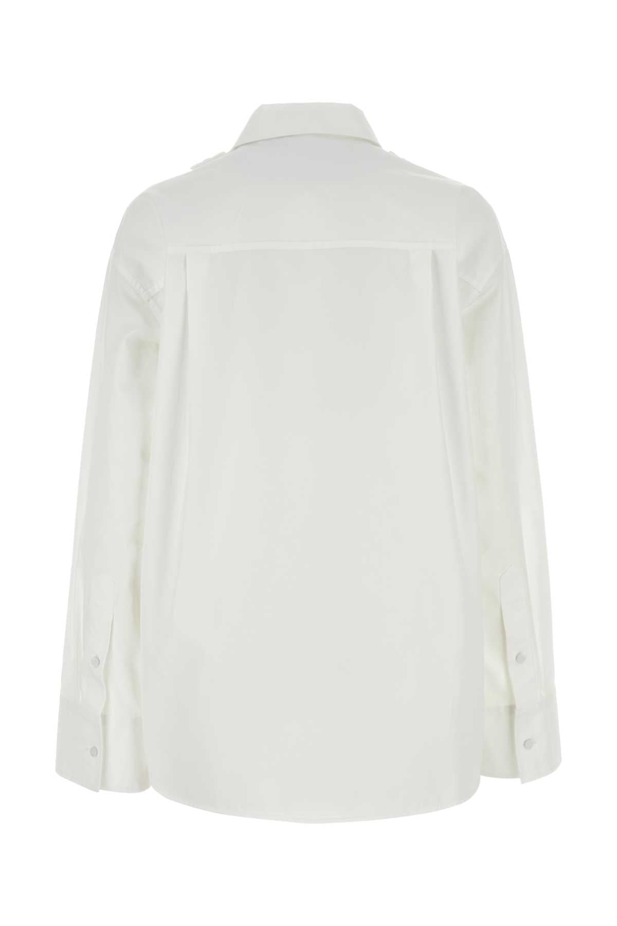 VALENTINO GARAVANI Classic White Poplin Shirt for Women