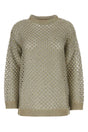 VALENTINO GARAVANI Embellished Crochet Sweater for Women