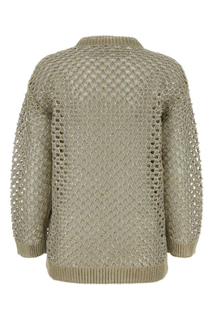 VALENTINO GARAVANI Embellished Crochet Sweater for Women