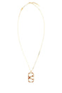 VALENTINO GARAVANI Elegant Gold Metal VLogo Mini Necklace