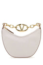 VALENTINO GARAVANI Ivory Leather Mini Hobo Handbag - Moon Design