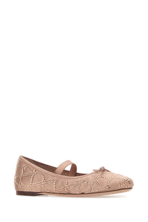 VALENTINO GARAVANI Antiqued Satin Ballerinas for Women