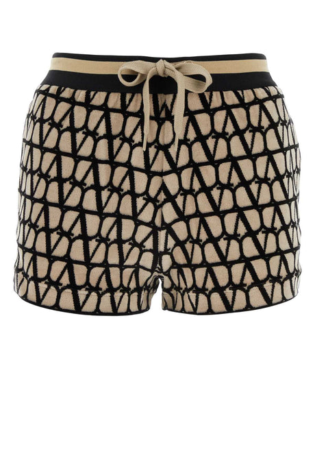 VALENTINO GARAVANI Terry Fabric Printed Shorts for Women