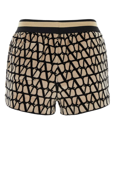 VALENTINO GARAVANI Terry Fabric Printed Shorts for Women