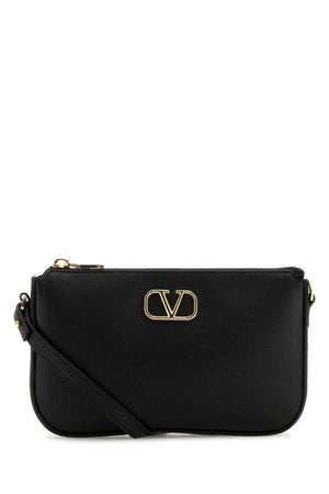 VALENTINO GARAVANI Mini Crossbody Handbag - Elegant Black Leather