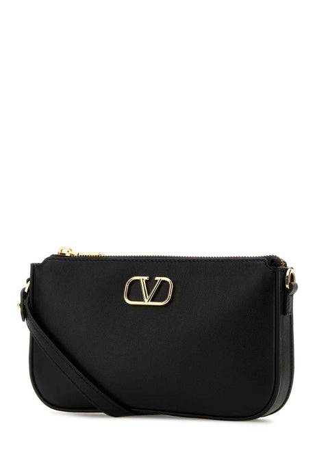 VALENTINO GARAVANI Mini Crossbody Handbag - Elegant Black Leather