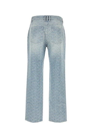 BALMAIN Embroidered Denim Jeans for Men - Season 24S