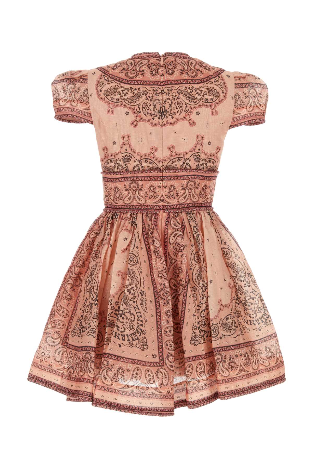 ZIMMERMANN Chic Printed Linen Blend Matchmaker Mini Dress