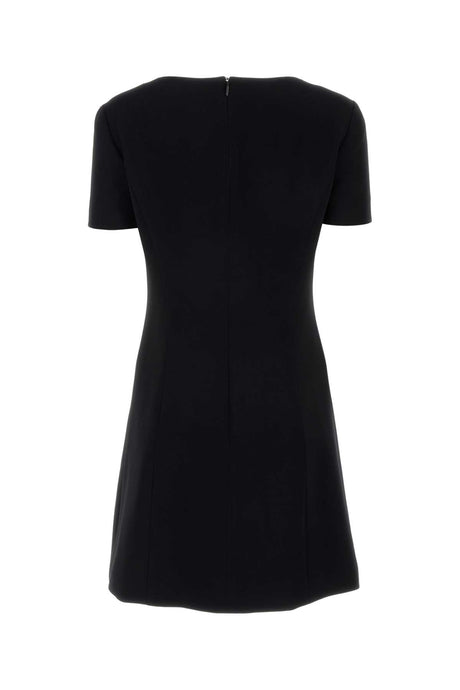 VERSACE Elegant Black Stretch Mini Dress for Women