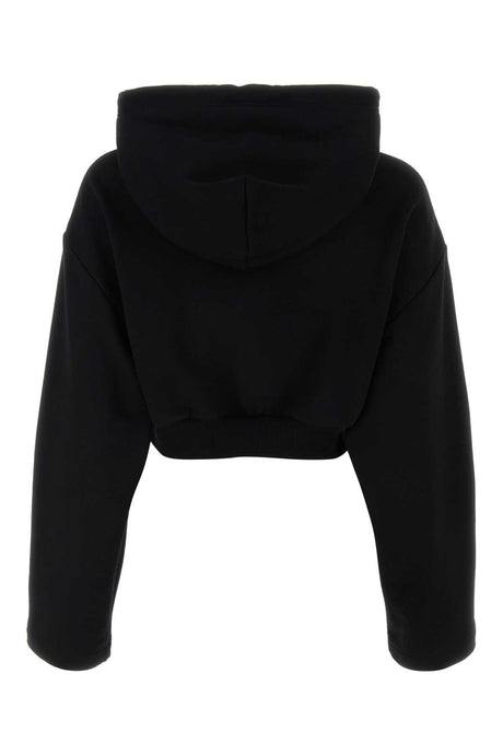 VERSACE Chic Black Cotton Sweatshirt for Women