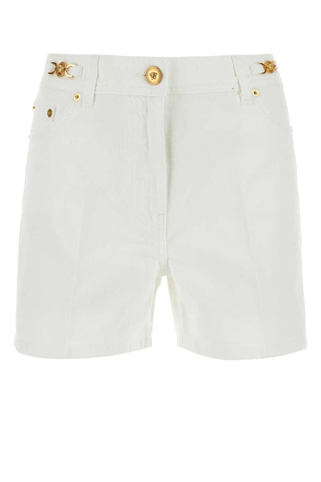 VERSACE Chic White Denim Shorts for Women