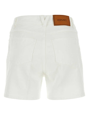 VERSACE Chic White Denim Shorts for Women