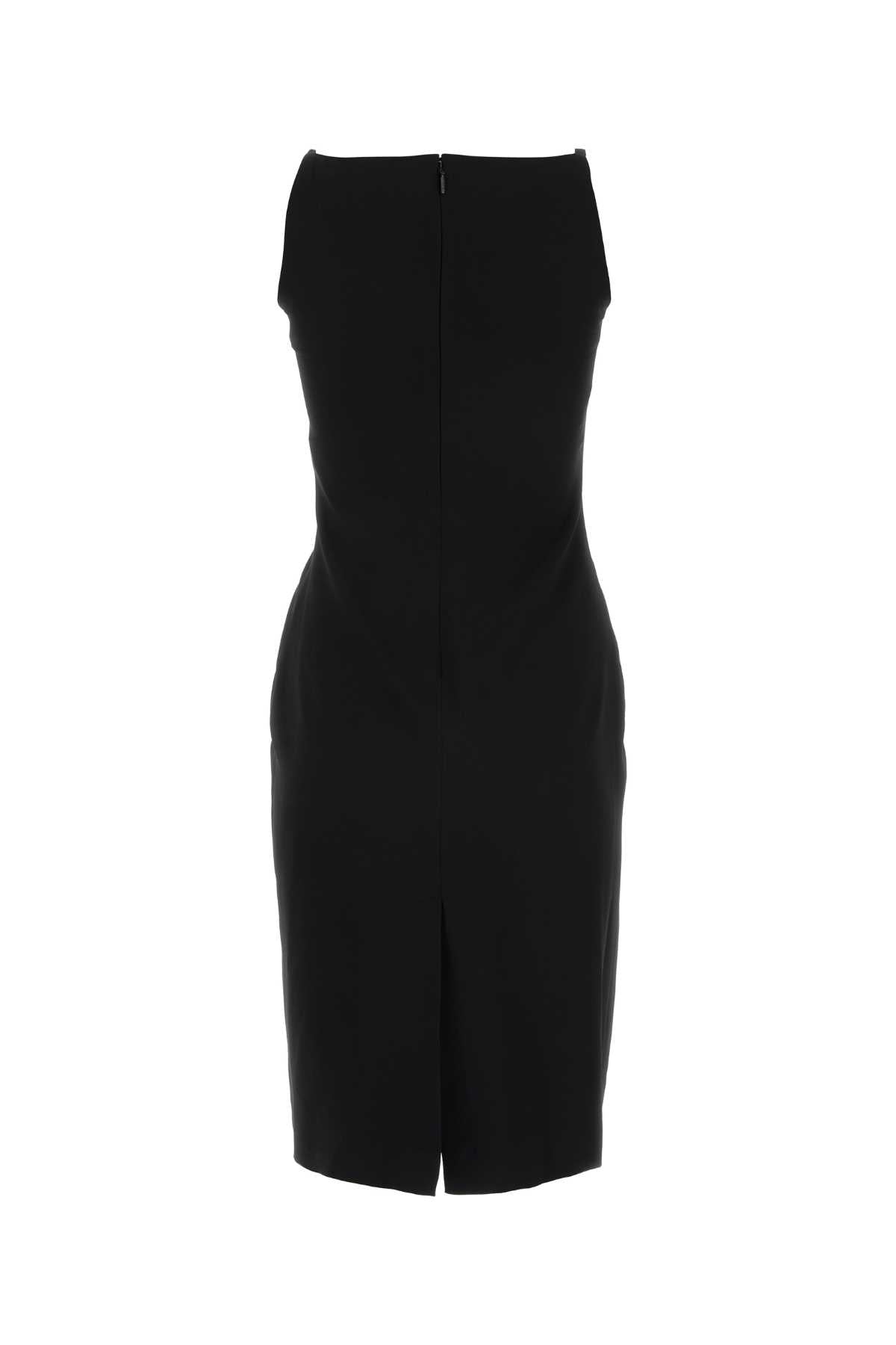 VERSACE Black Stretch Viscose Dress - Sophisticated Elegance