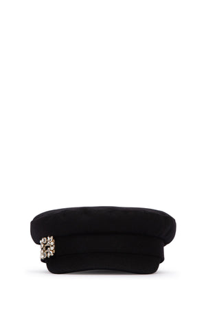 ROGER VIVIER Sailor Cap with Brooche Detail