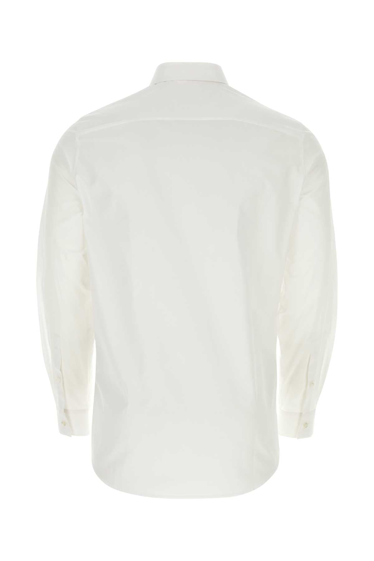 JIL SANDER Classic White Poplin Shirt for Men