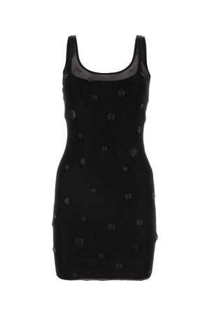 ALEXANDER WANG Chic Black Mesh Mini Dress for Women