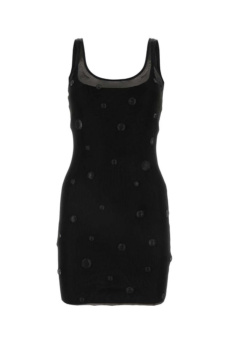 ALEXANDER WANG Chic Black Mesh Mini Dress for Women