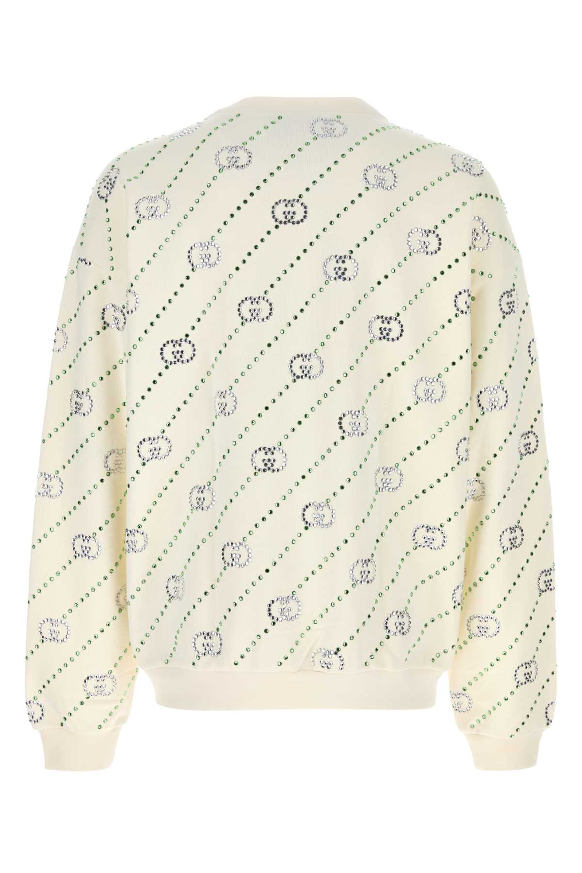 GUCCI Embellished Cotton Sweatshirt for Men