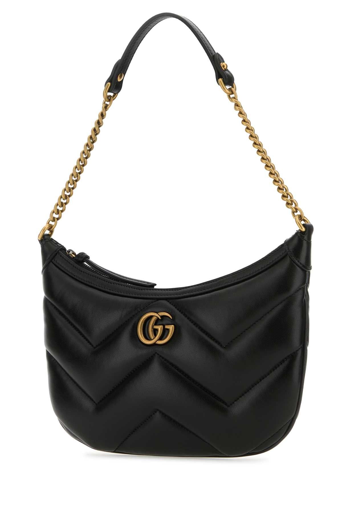 GUCCI Leather GG Marmont Mini Handbag - 25 cm x 15 cm x 3 cm