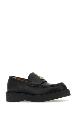 GUCCI Timeless Black Leather Loafers for Men