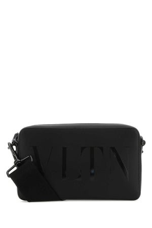 VALENTINO GARAVANI Mini Crossbody Handbag in Black Leather