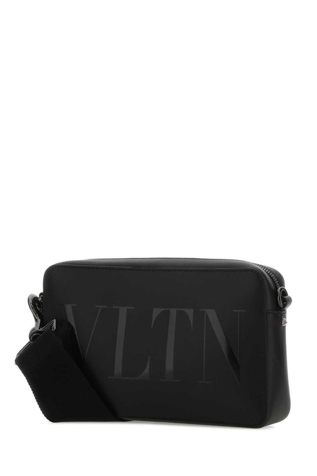 VALENTINO GARAVANI Mini Crossbody Handbag in Black Leather