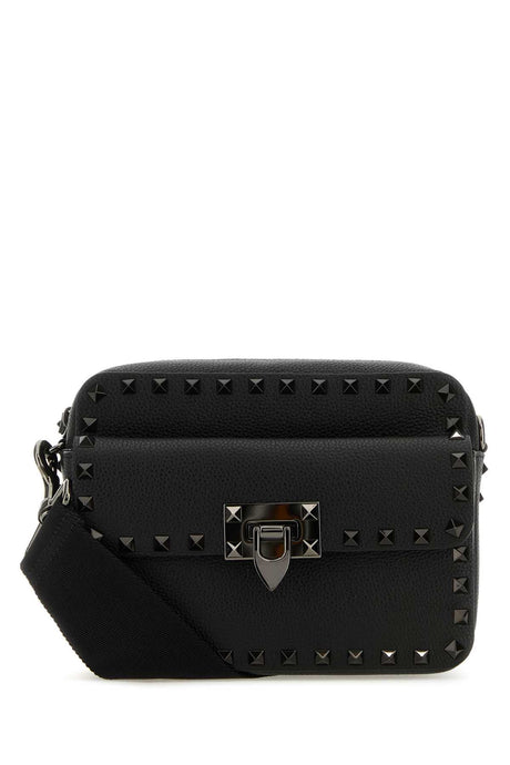 VALENTINO GARAVANI Mini Black Leather Rockstud Crossbody Bag