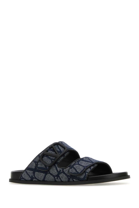 VALENTINO GARAVANI Toile Iconographe Slippers for Men