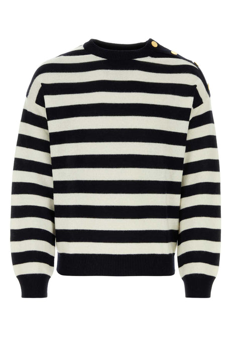 VALENTINO GARAVANI Embroidered Cotton Blend Sweater for Men