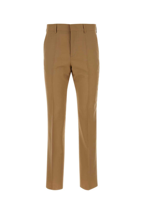 VALENTINO GARAVANI Elegant Camel Wool Pants for Men