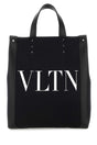 VALENTINO GARAVANI Black Canvas Mini Ecolab Shopping Handbag