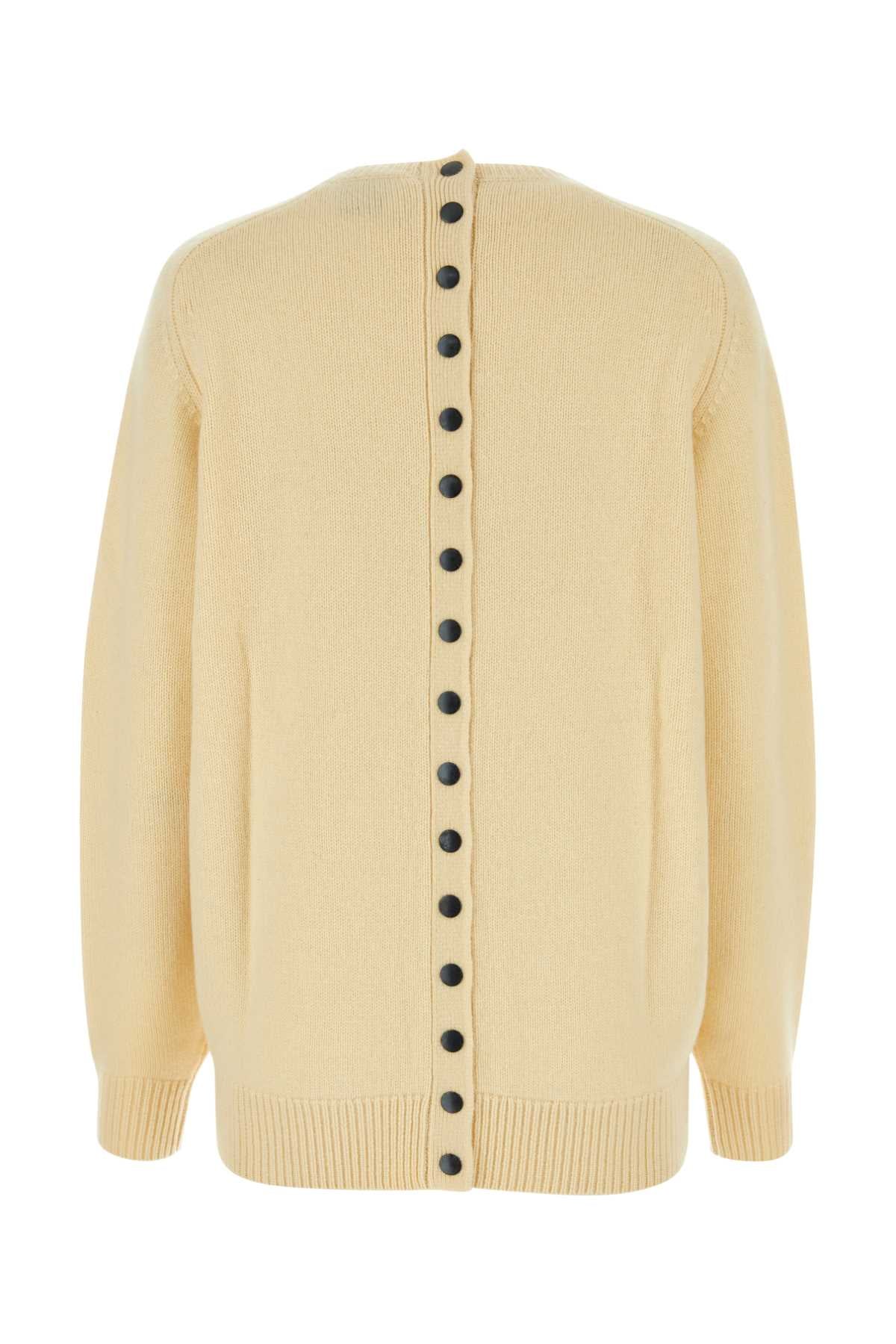 ISABEL MARANT Oversized Wool Blend Sweater in Bright Yellow