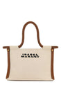 ISABEL MARANT Mini Shopping Handbag in Sand Canvas