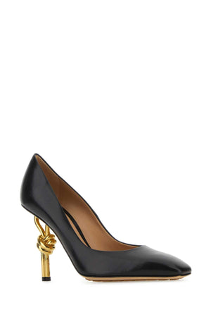 BOTTEGA VENETA Chic Black Nappa Leather Knot Pumps - 9 cm Heel