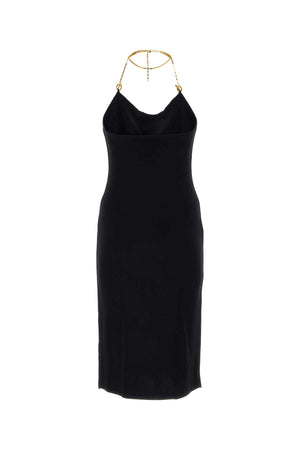 BOTTEGA VENETA Chic Black Viscose Blend Dress