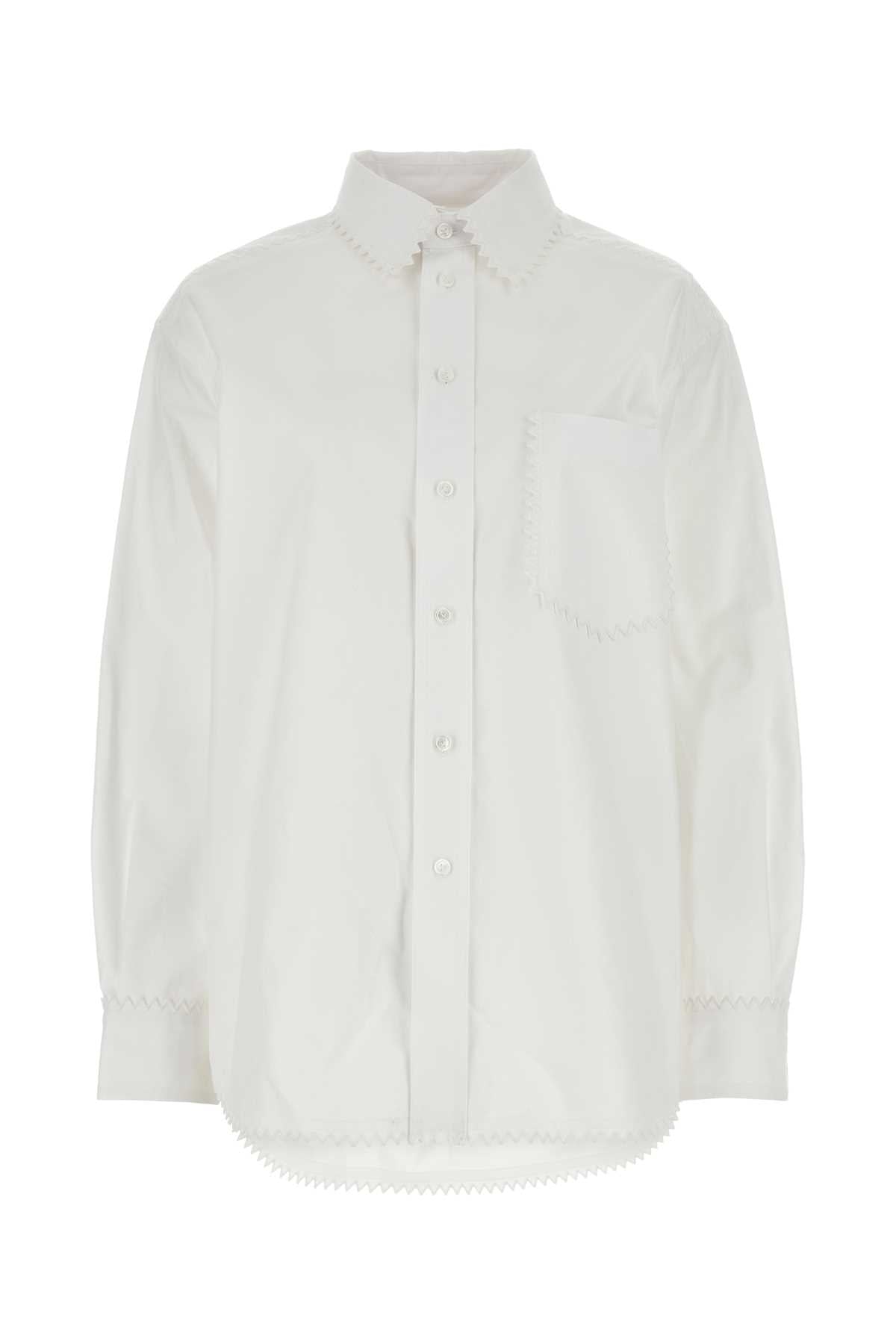 BOTTEGA VENETA Classic White Oxford Shirt for Women